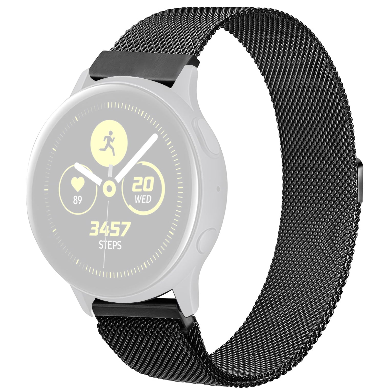20-20.5mm Universal Stainless Steel Watchband Magnetic Lock Adjustable Milanese Mesh Smart Watch Strap Replacement 20-20.5mm Universal Stainless Steel Watchband Magnetic Lock Adjustable Milanese Mesh Smart Watch Strap Replacement